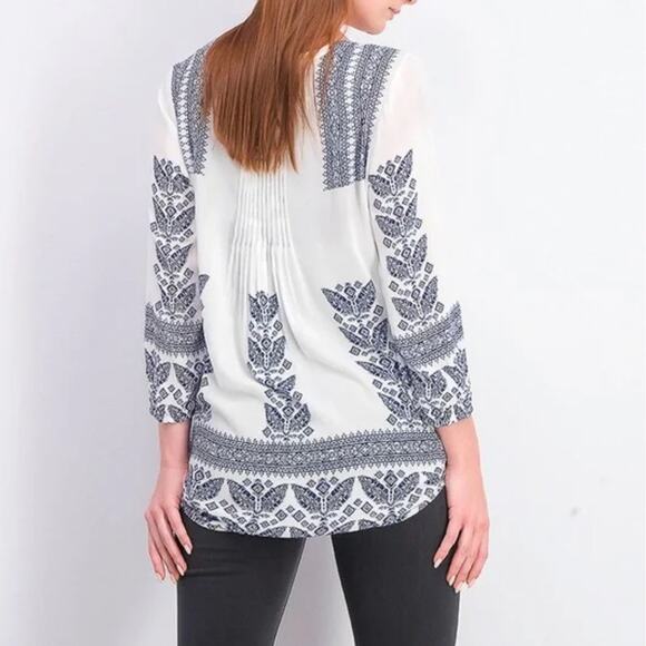 Daniel Rainn Pleated Tunic Top - Picture 2 of 5